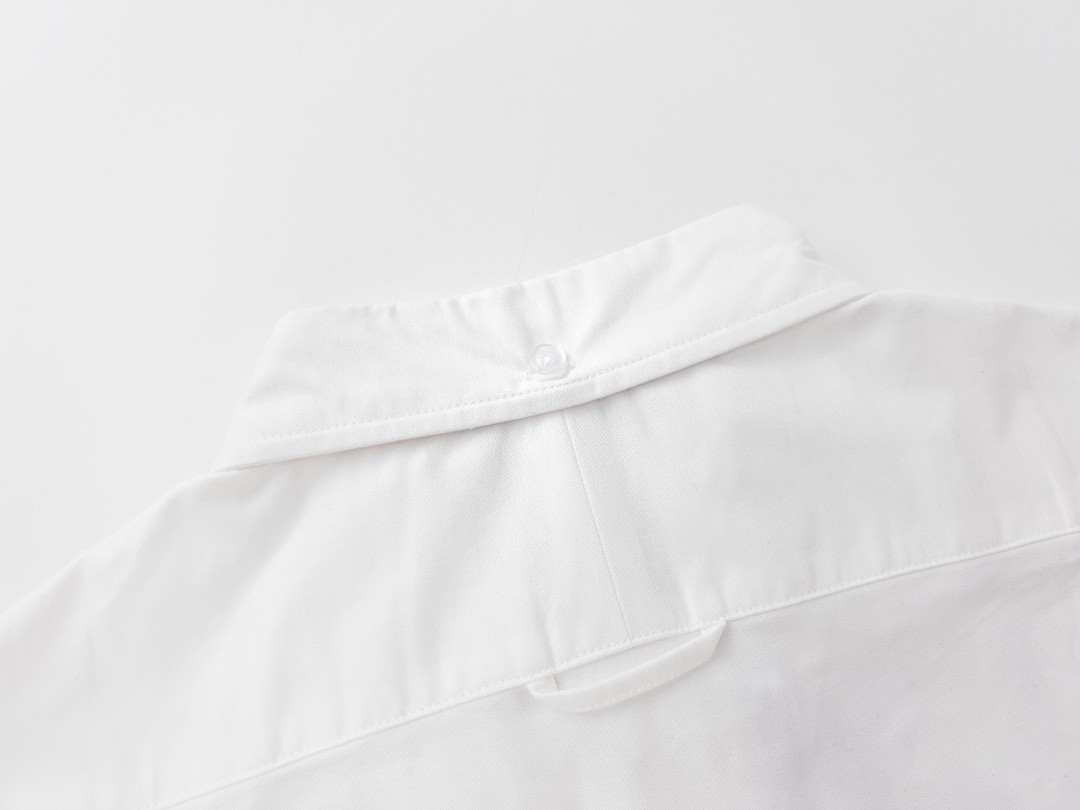 Tom Browne’s Classic White Shirt with Zipper and Dress Jacket. High-quality Cotton. - 图片 4