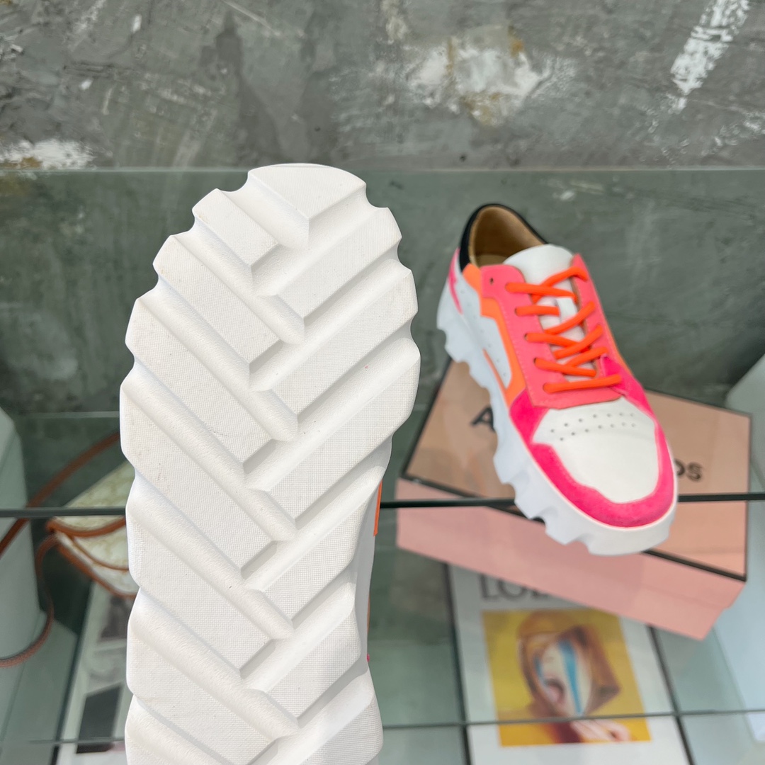 Stylish Thick-Skinned Recreational Shoes with English Wind Collage Design, Lightweight and Soft - 图片 9