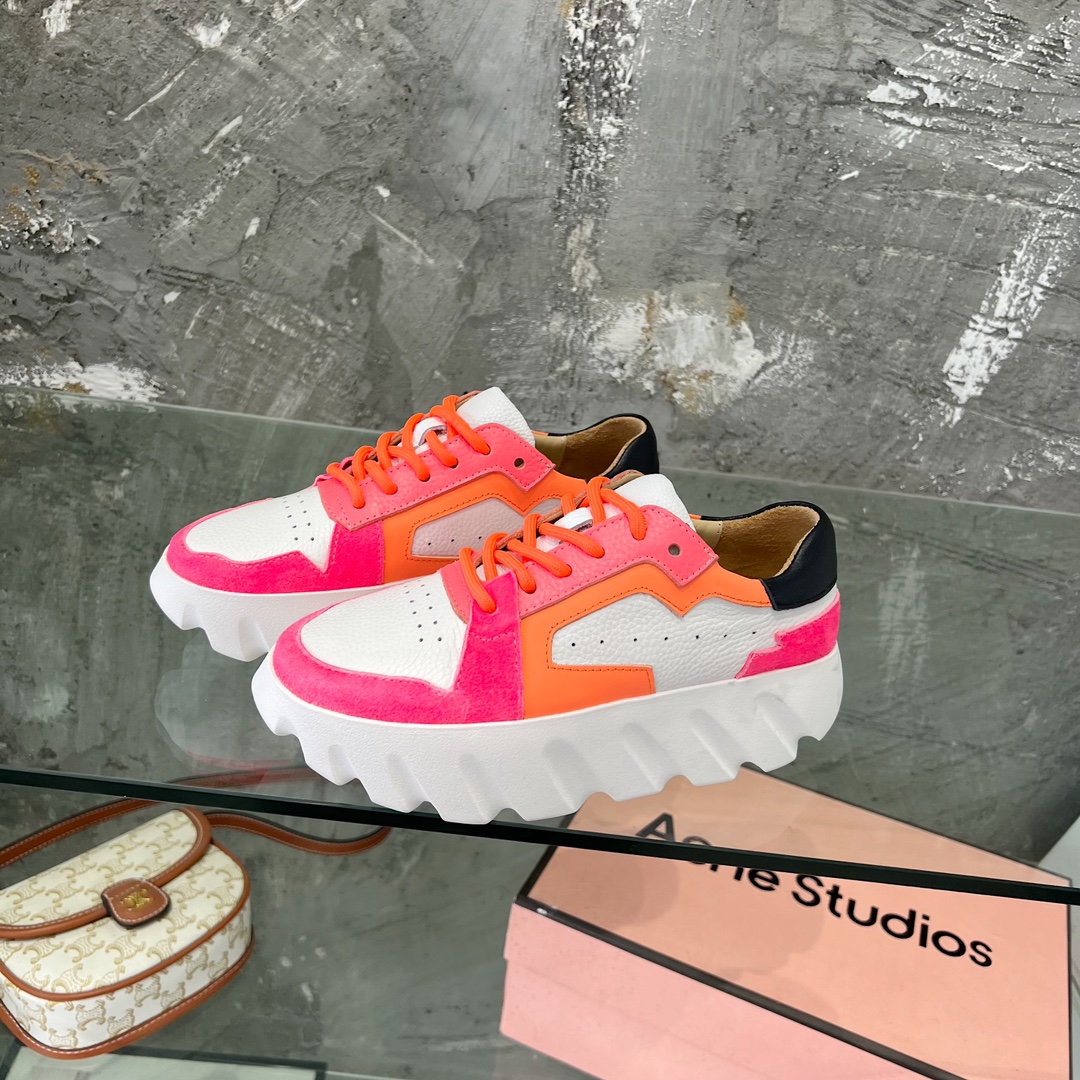 Stylish Thick-Skinned Recreational Shoes with English Wind Collage Design, Lightweight and Soft - 图片 2