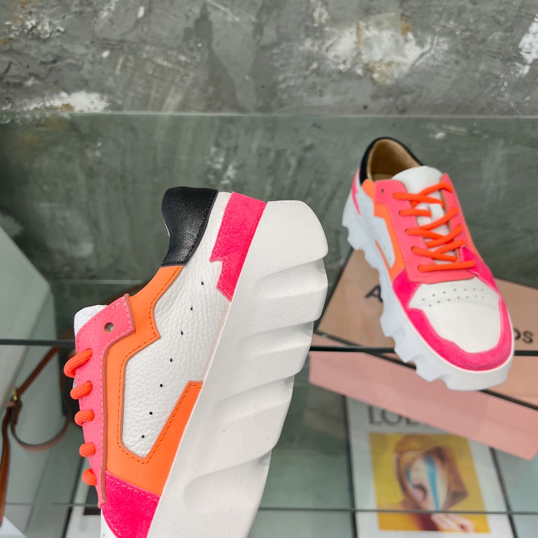 Stylish Thick-Skinned Recreational Shoes with English Wind Collage Design, Lightweight and Soft - 图片 6