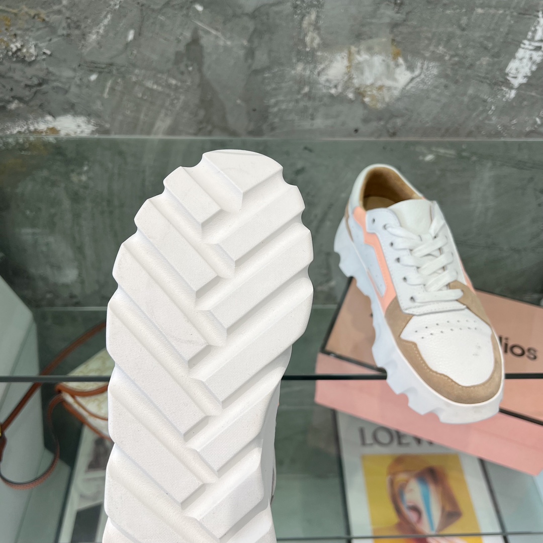 “700 Ounces Acne Recreational Shoes: English Wind Collage Color Design, Long Corsets” - 图片 9