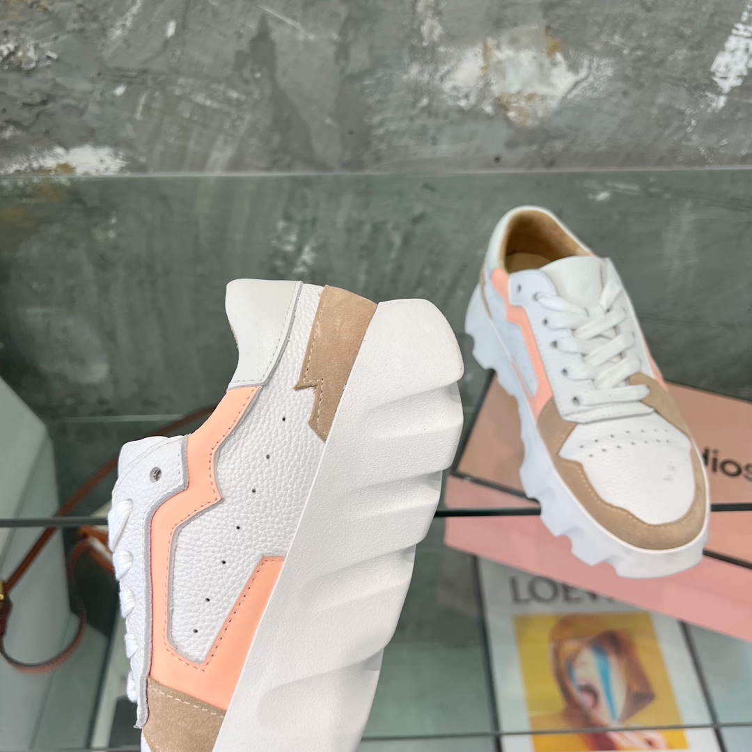“700 Ounces Acne Recreational Shoes: English Wind Collage Color Design, Long Corsets” - 图片 6