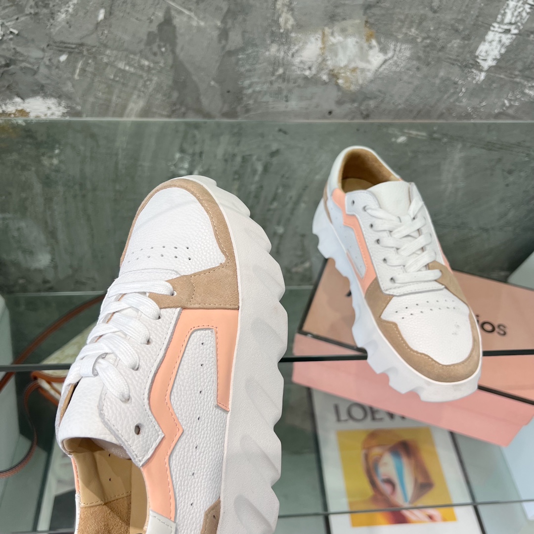 “700 Ounces Acne Recreational Shoes: English Wind Collage Color Design, Long Corsets” - 图片 4