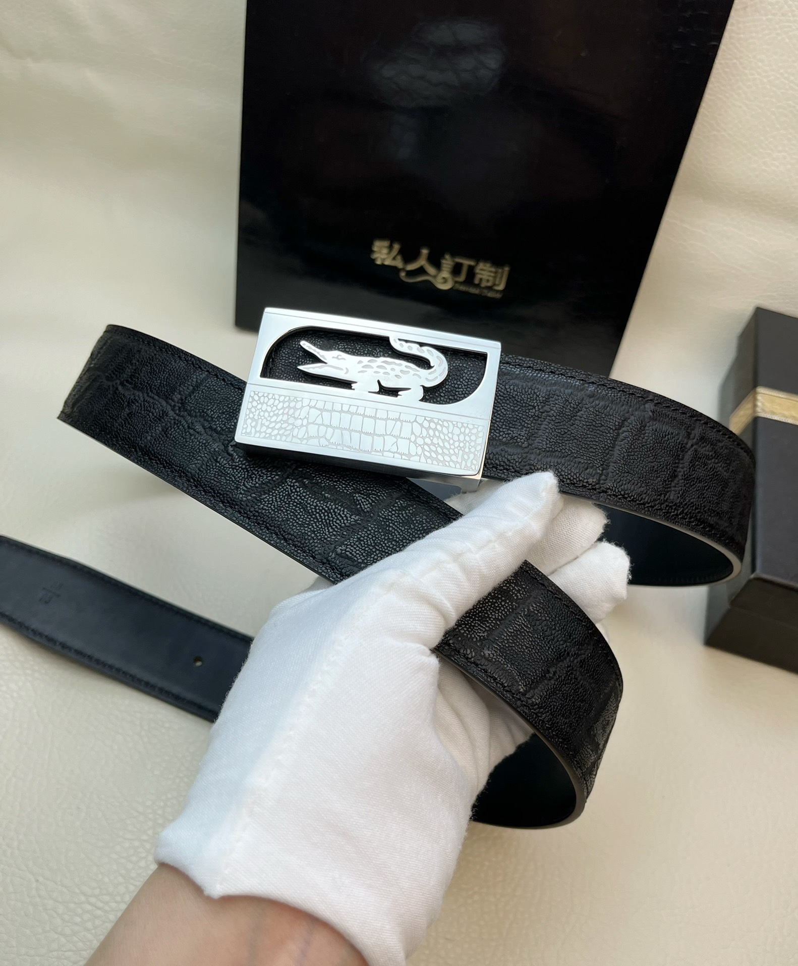 新款火爆闪亮登场品牌鳄鱼钢扣[强][