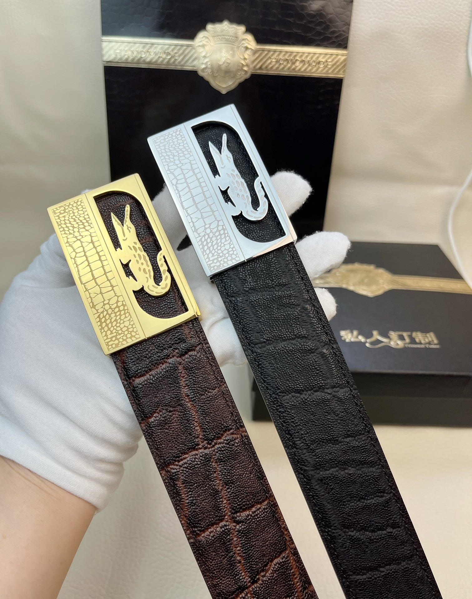 新款火爆闪亮登场品牌鳄鱼钢扣[强][