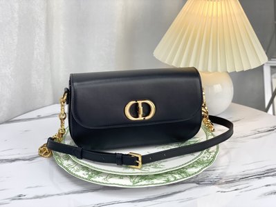 Luxury Shop
 Dior Crossbody & Shoulder Bags Black Calfskin Cowhide Fashion Chains