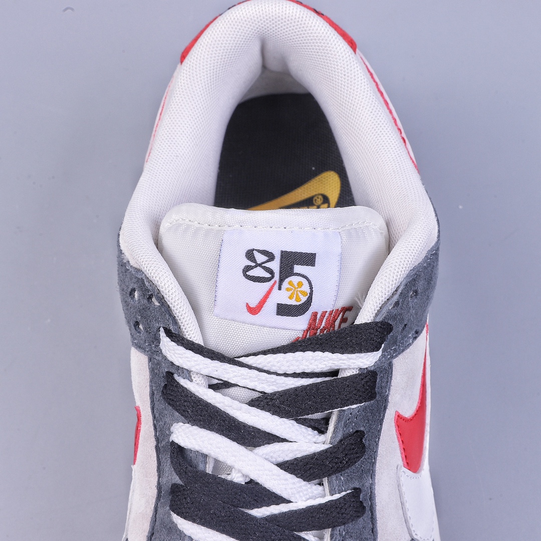 J Nike Dunk SB Low Double Hook Gray White Red DO9457-100