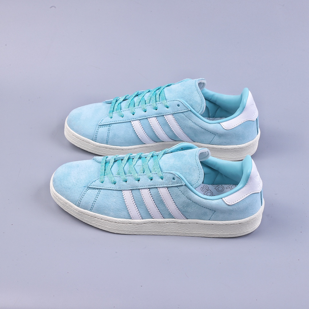 Adidas Originals Campus 80s College Series All-match Casual Sports Shoes ID7318 Mint Green