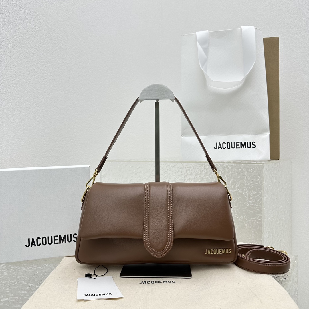 US Sale
 Jacquemus Bags Handbags Brown Grey Sheepskin Fashion Underarm