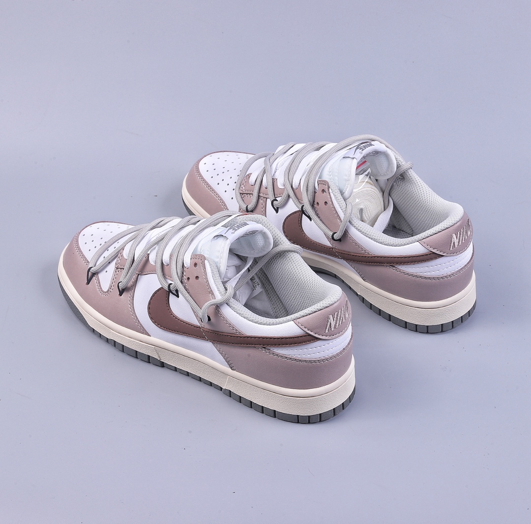 Nike Dunk Low Cocoa Latte Custom Edition Deconstructed Strap Casual Sneakers DD1503-117