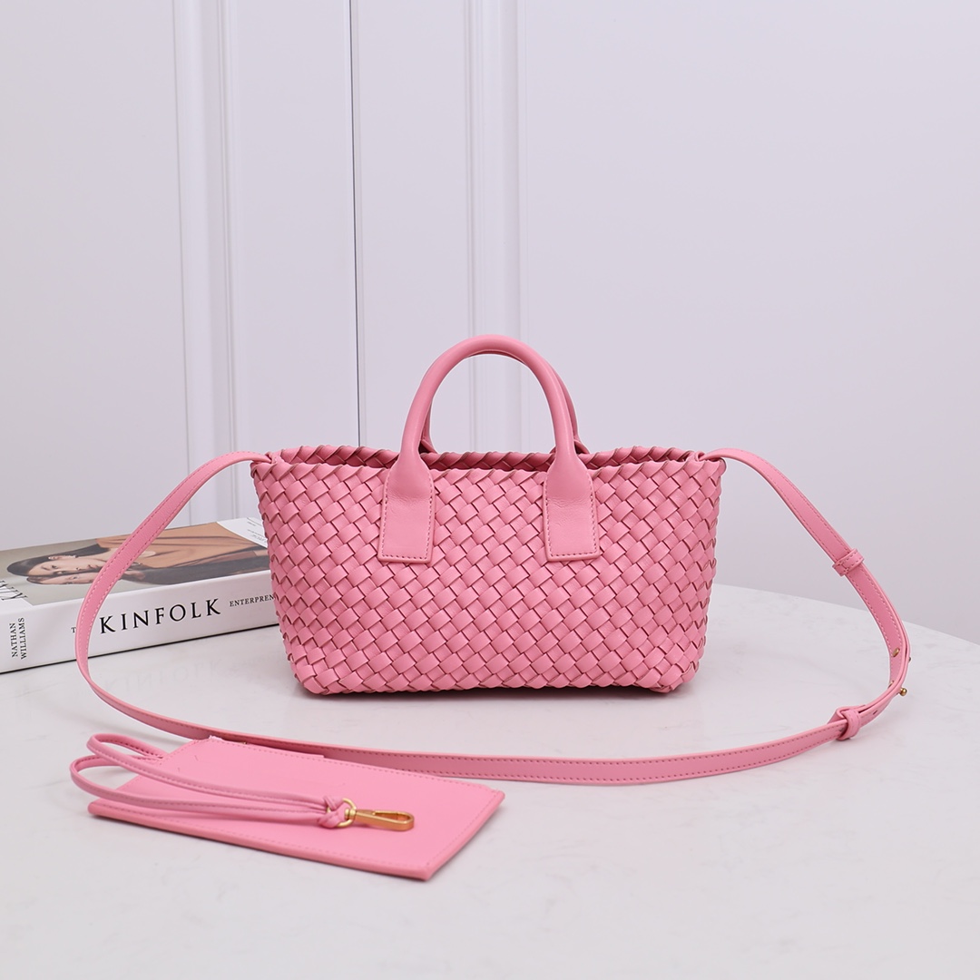 Bottega Veneta Mini Cabat Woven Handbag Crossbody Bag