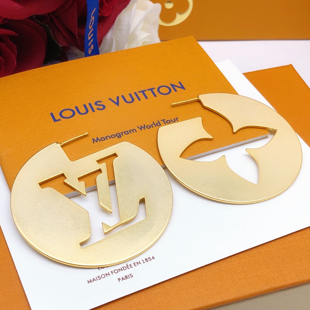 Louis Vuitton Jaune Travail ouvert Laiton