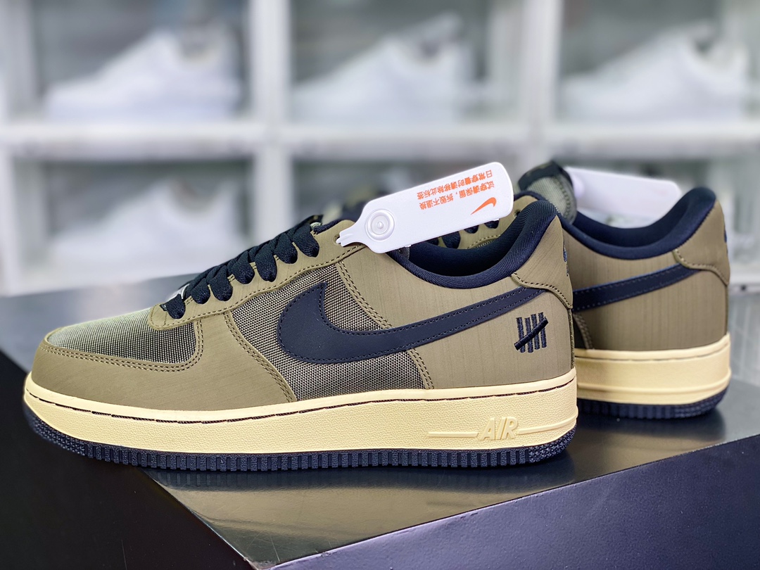 UNDEFEATED x 【Nike】 Air Force 1'07 Low SP ”Ballistic” Air Force One Sneakers ”Olive Green Army Green Black UND Unbeaten” DH3064-300