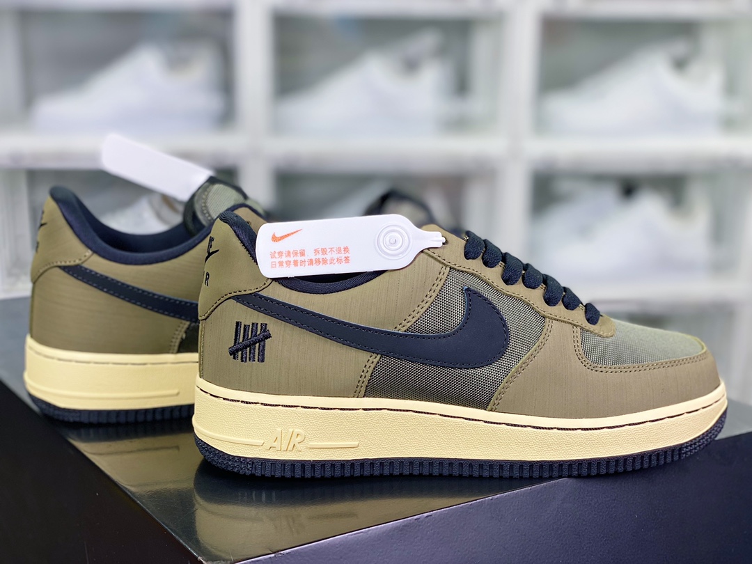 UNDEFEATED x 【Nike】 Air Force 1'07 Low SP ”Ballistic” Air Force One Sneakers ”Olive Green Army Green Black UND Unbeaten” DH3064-300