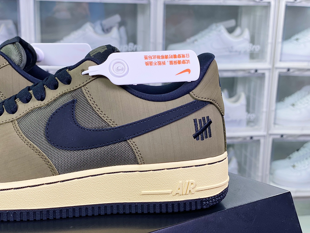 UNDEFEATED x 【Nike】 Air Force 1'07 Low SP ”Ballistic” Air Force One Sneakers ”Olive Green Army Green Black UND Unbeaten” DH3064-300