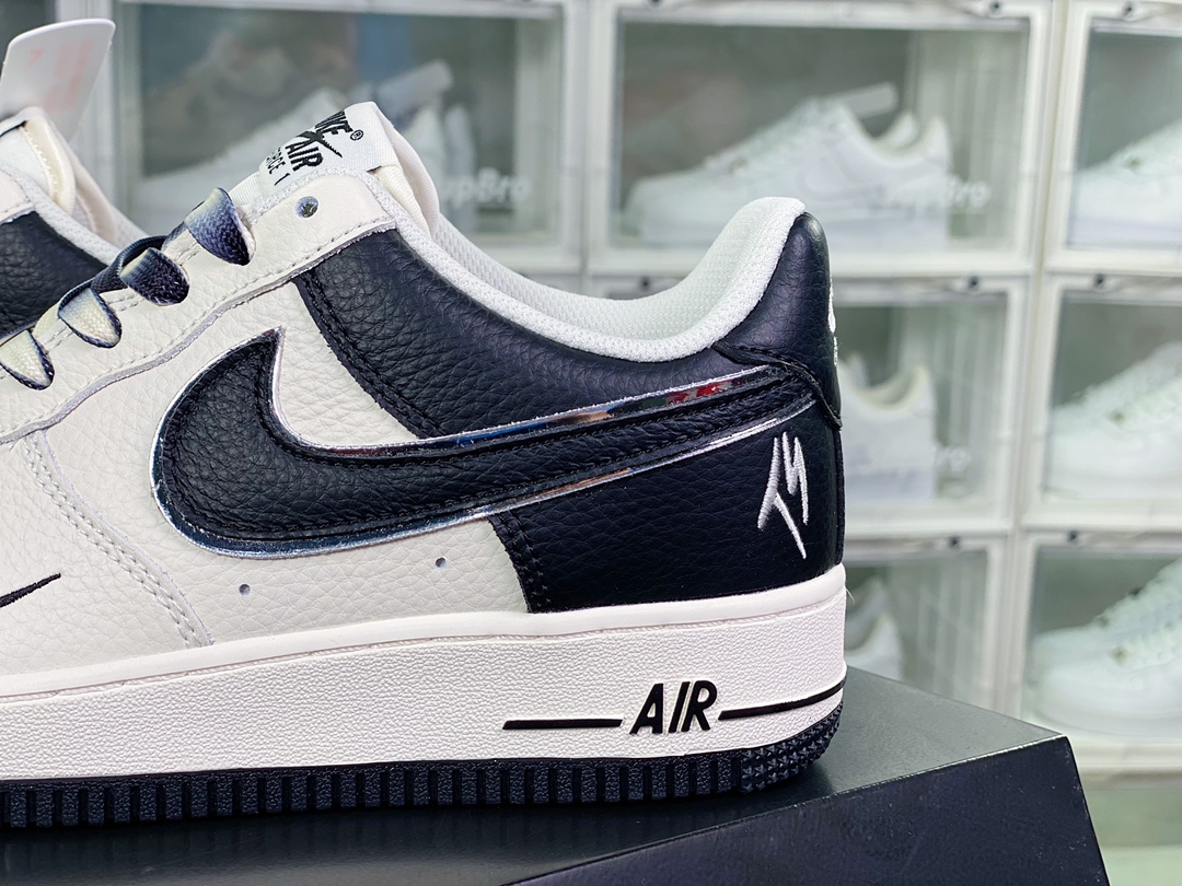 Air Force 1 Low ”Terror Squad” Air Force No. 1 classic low-top shoes ”Switching rice white and black TS embroidery” LO5636-333