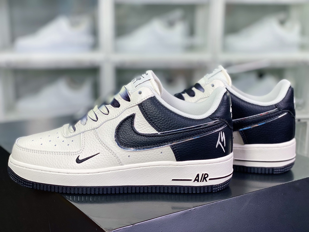 Air Force 1 Low ”Terror Squad” Air Force No. 1 classic low-top shoes ”Switching rice white and black TS embroidery” LO5636-333