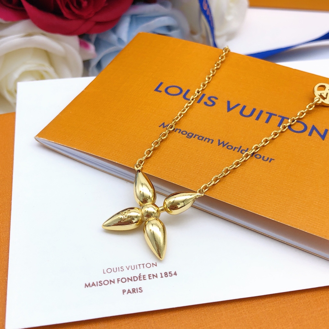 Louis Vuitton Jewelry Bracelet Necklaces & Pendants Only sell high-quality
 Yellow Brass