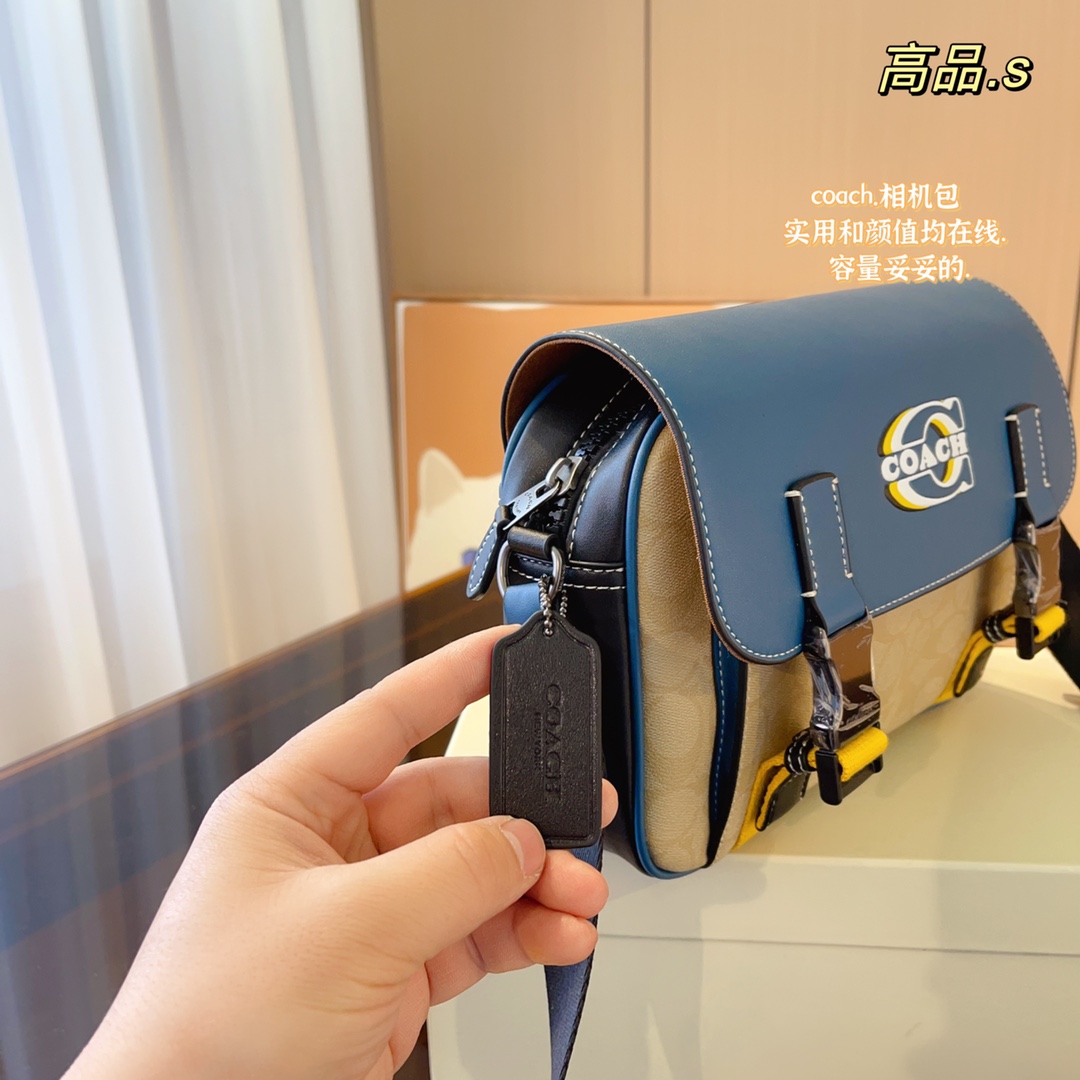 Limited Edition Coach Men’s Leafman’s Track Slippering Card 2022: Stylish Multi-purpose Shoulder Bag - 图片 7