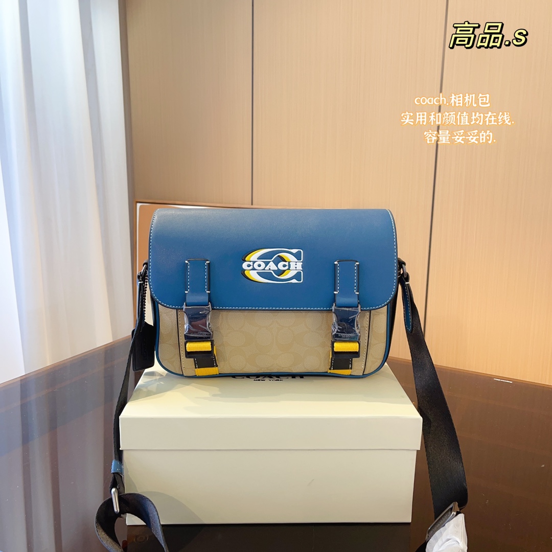 Limited Edition Coach Men’s Leafman’s Track Slippering Card 2022: Stylish Multi-purpose Shoulder Bag - 图片 1