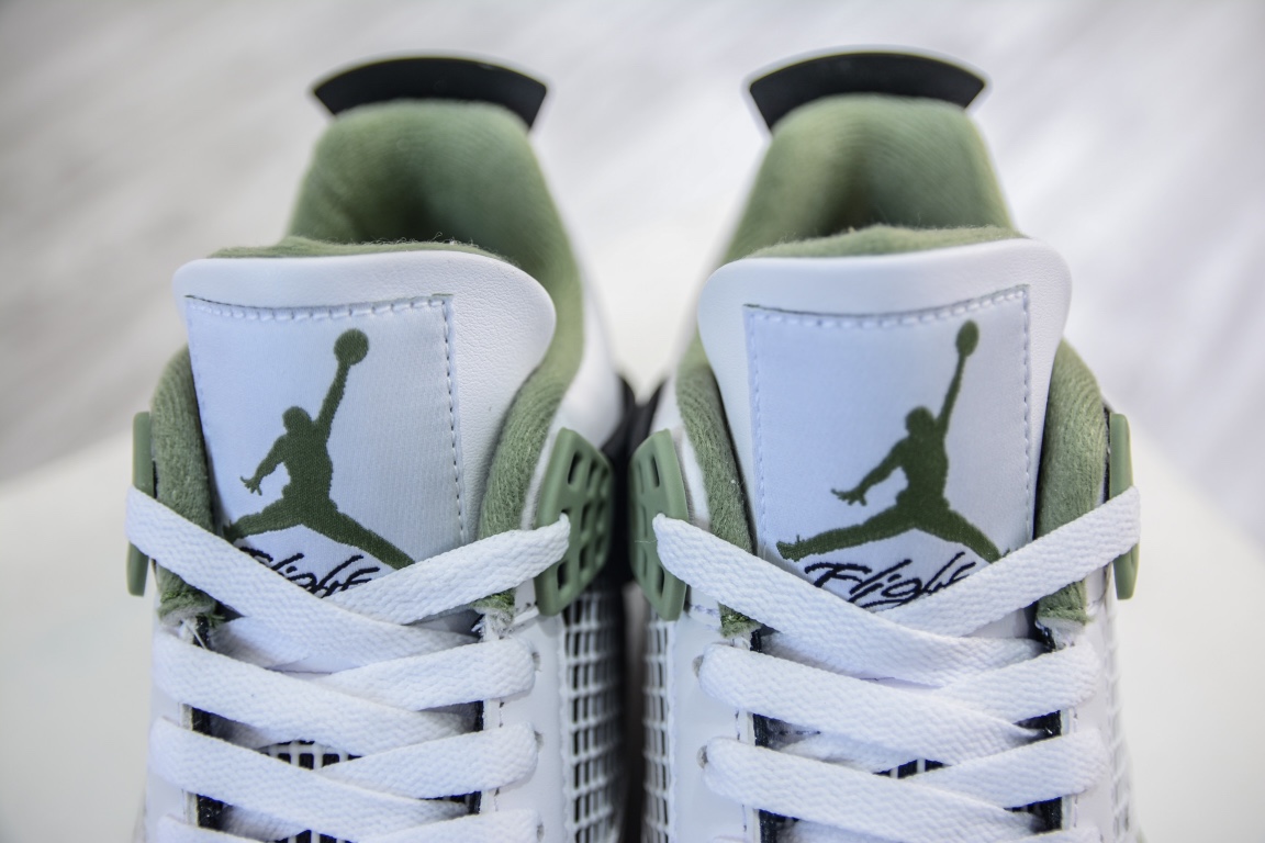 400 Air Jordan 4 ”Oil Green”海盐 鼠尾草 AQ9129-103