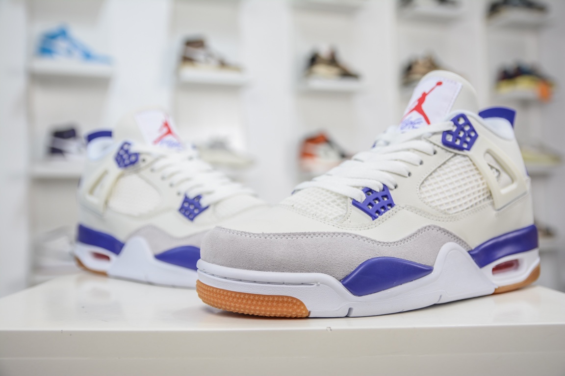 260 NK SB x Jordan Air Jordan 4 ”Sapphire” AJ4 乔4联名蓝宝石 DR5415-104