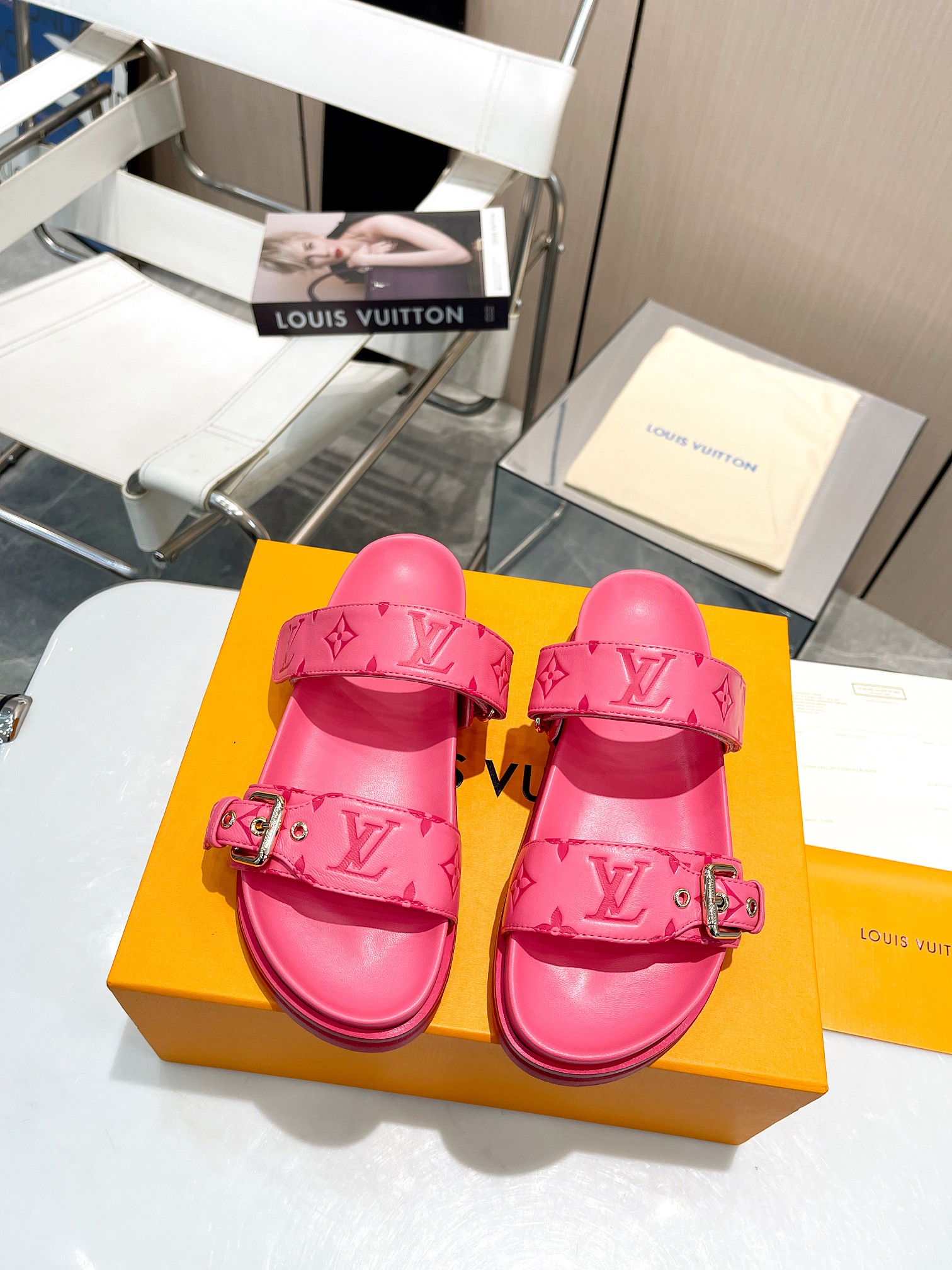 High Quality
 Louis Vuitton Shoes Slippers Sheepskin Spring/Summer Collection