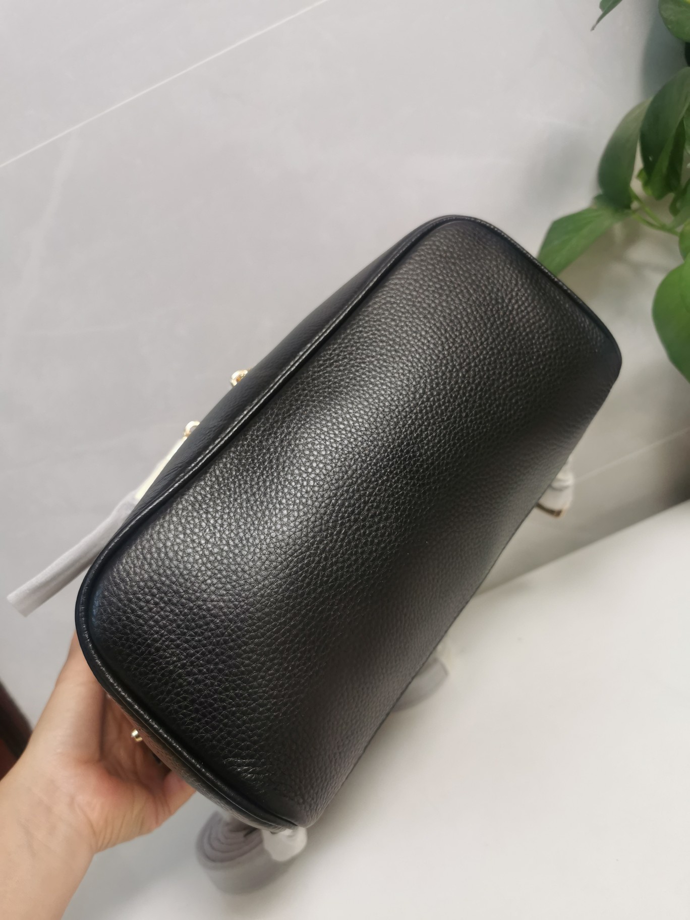 Michael Kors MK背包2拼皮2拼皮黑，A