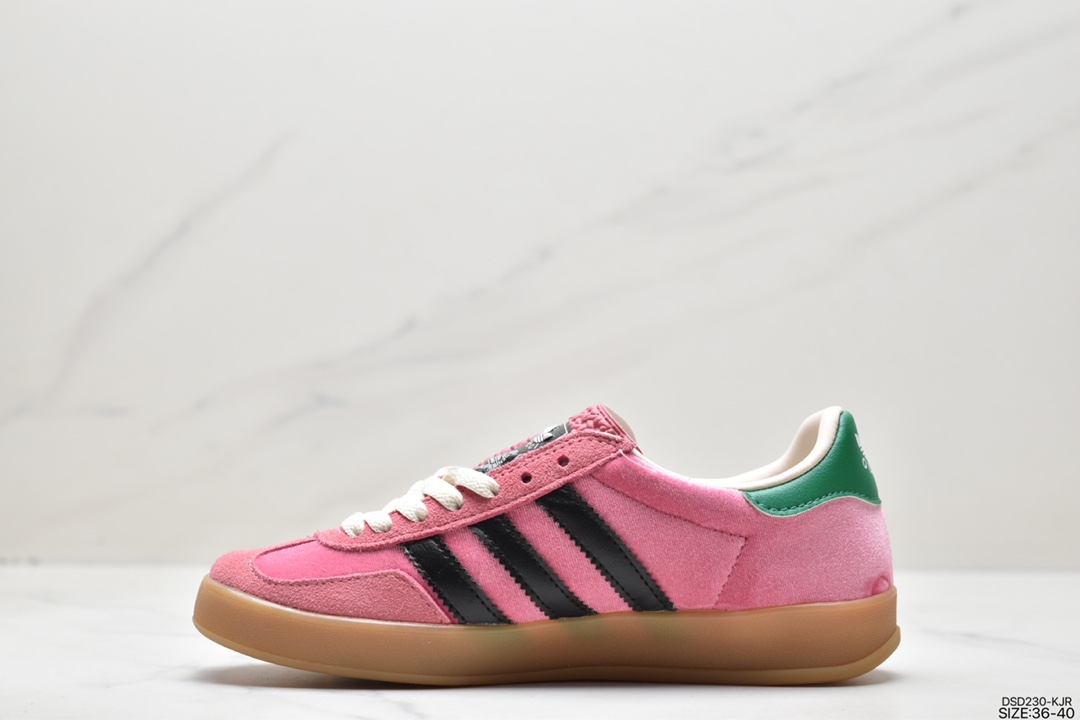 Heavy co -branded adidas Originals x Gucci Gazelle joint classic casual board shoes 707848 9stuo 6360