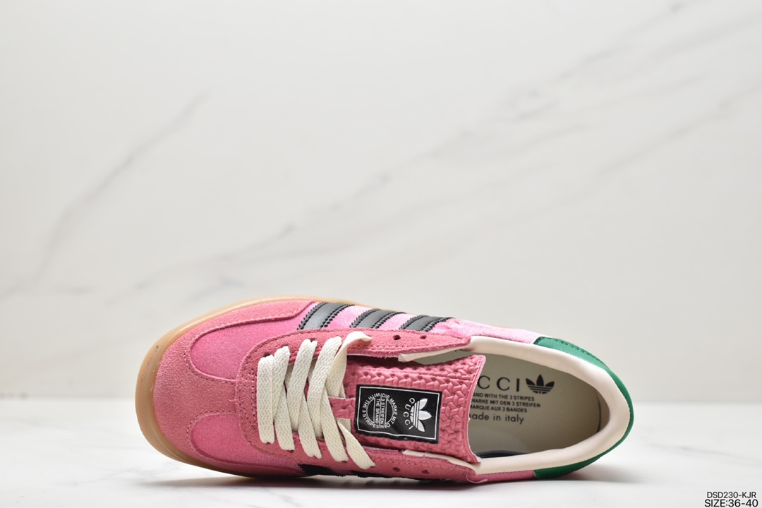 Heavy co -branded adidas Originals x Gucci Gazelle joint classic casual board shoes 707848 9stuo 6360