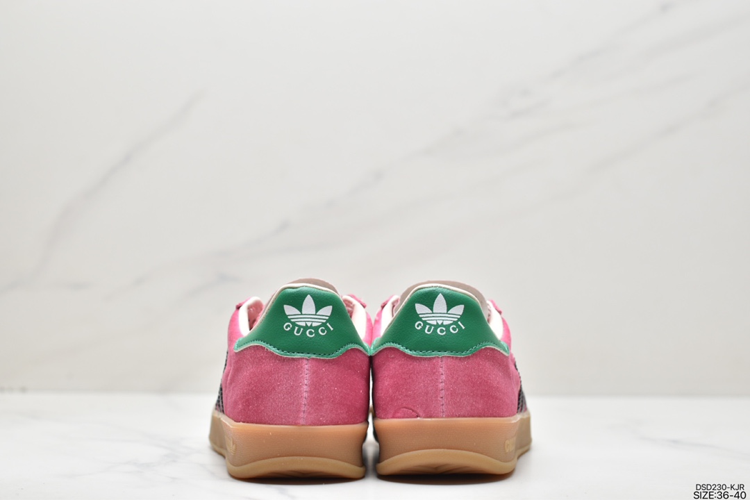 Heavy co -branded adidas Originals x Gucci Gazelle joint classic casual board shoes 707848 9stuo 6360