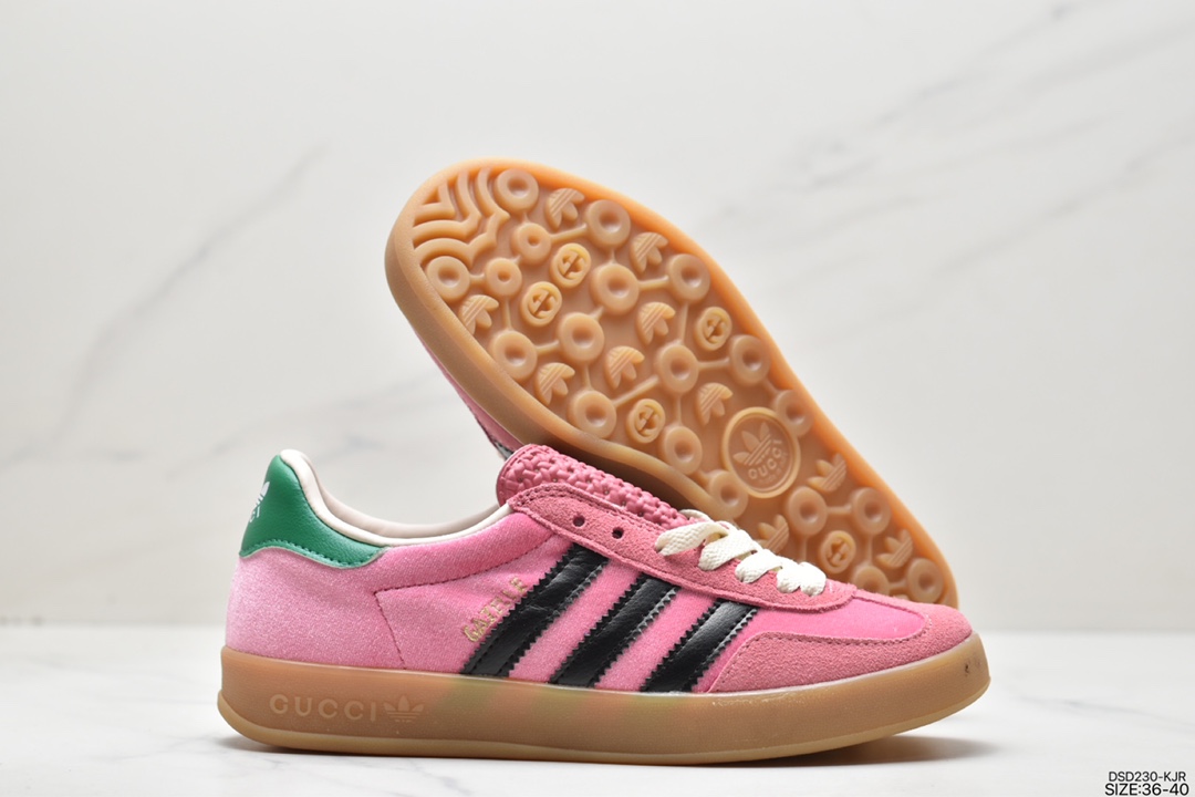 Heavy co -branded adidas Originals x Gucci Gazelle joint classic casual board shoes 707848 9stuo 6360