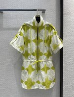 Louis Vuitton Clothing Jumpsuits & Rompers White Printing Spring/Summer Collection Hooded Top