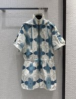 How quality
 Louis Vuitton Clothing Jumpsuits & Rompers White Printing Spring/Summer Collection Hooded Top