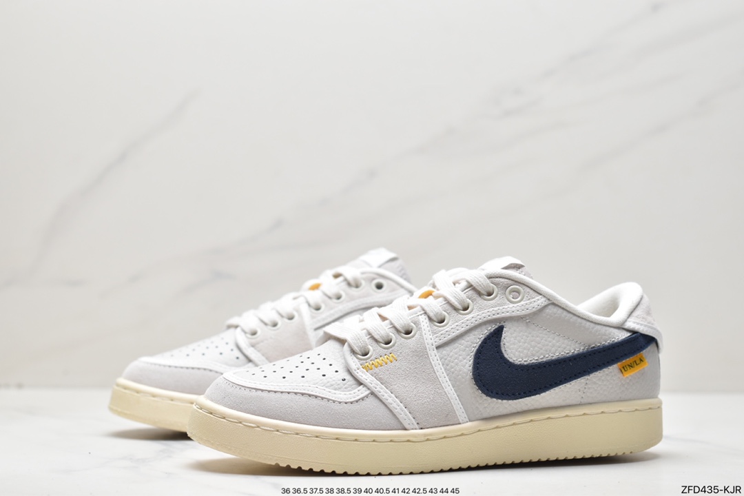 Jordan 1 Retro AJKO Low SP ”White Neutral Grey” AJ1 Jordan 1 low-top basketball shoes ”Joint canvas white light gray Velcro hook” DO8912-101