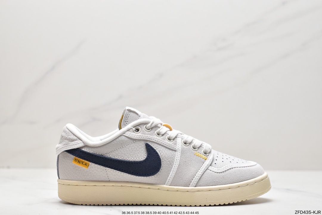 Jordan 1 Retro AJKO Low SP ”White Neutral Grey” AJ1 Jordan 1 low-top basketball shoes ”Joint canvas white light gray Velcro hook” DO8912-101