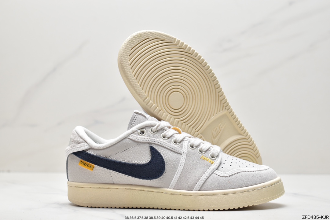 Jordan 1 Retro AJKO Low SP ”White Neutral Grey” AJ1 Jordan 1 low-top basketball shoes ”Joint canvas white light gray Velcro hook” DO8912-101