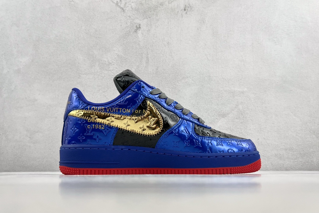 [Limited Edition] Louis Vuitton x Nike Air Force 1 Low Blue LV Joint