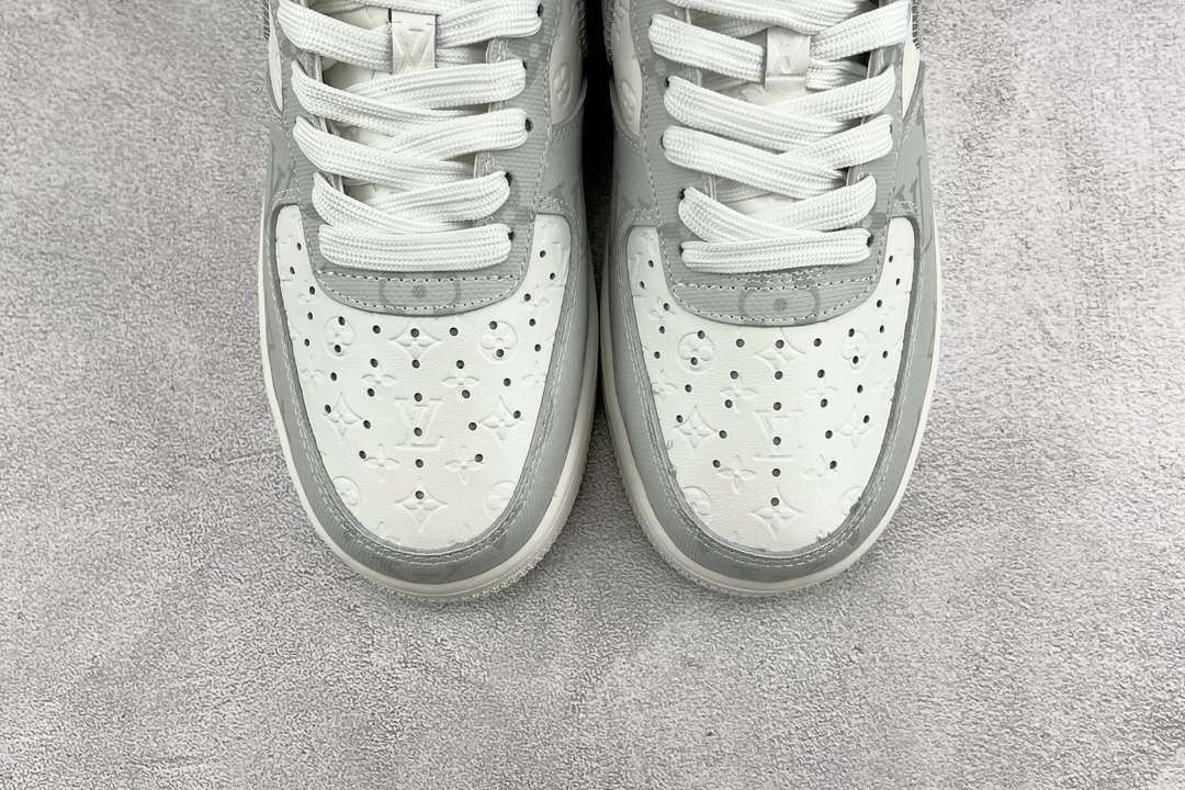 Louis Vuitton x Nike Air Force 1 Low Grey and White LV Joint