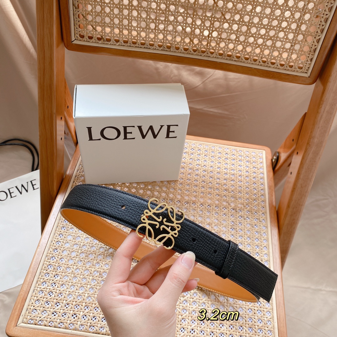 LOEWE3.2cm腰带男女适戴简单