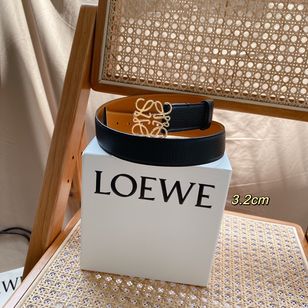 LOEWE3.2cm腰带男女适戴简单