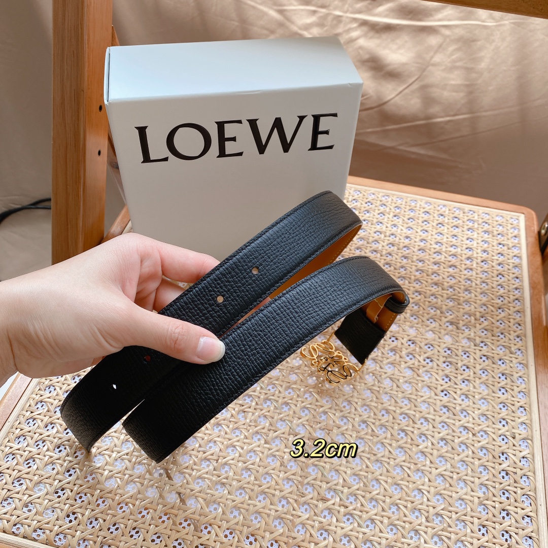 LOEWE3.2cm腰带男女适戴简单