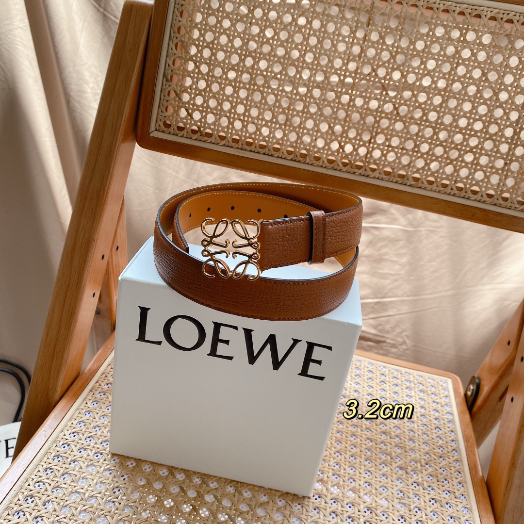 LOEWE3.2cm腰带男女适戴简单