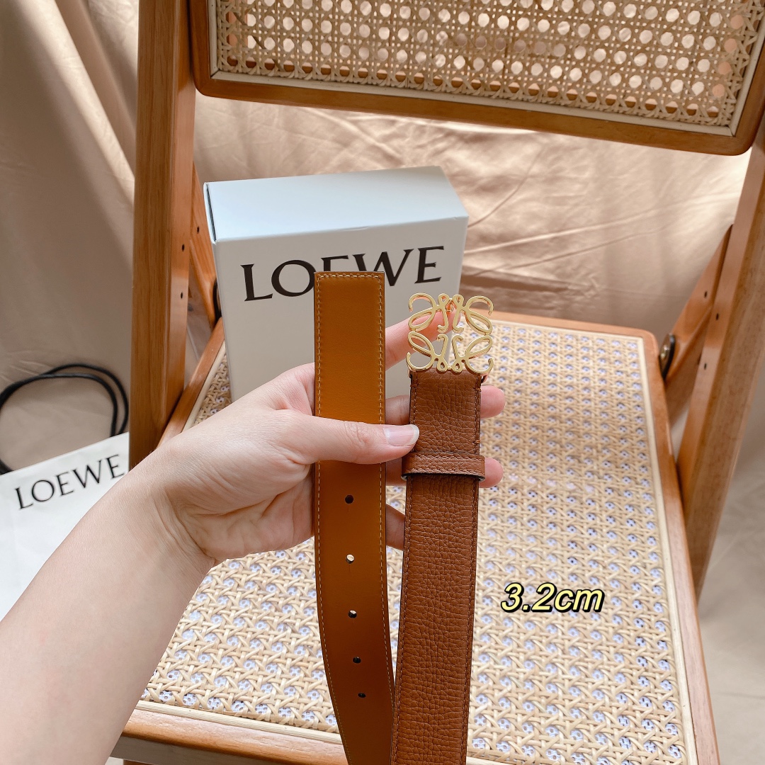 LOEWE3.2cm腰带男女适戴简单