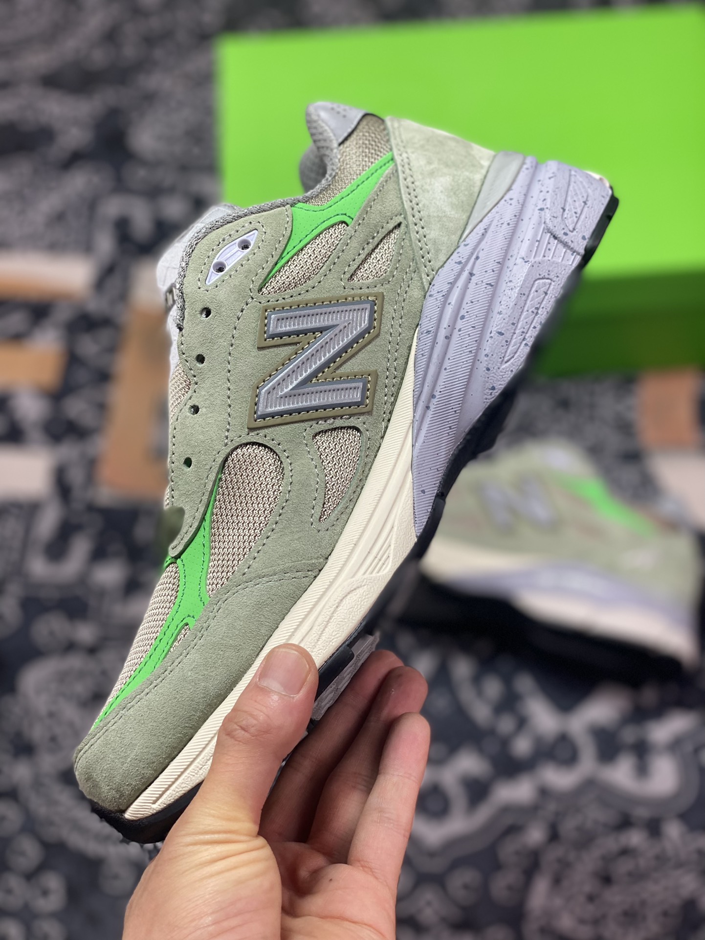 340 纯原Patta x New Balance 新百伦 990系列 M990PP3 联名复古休闲跑步鞋