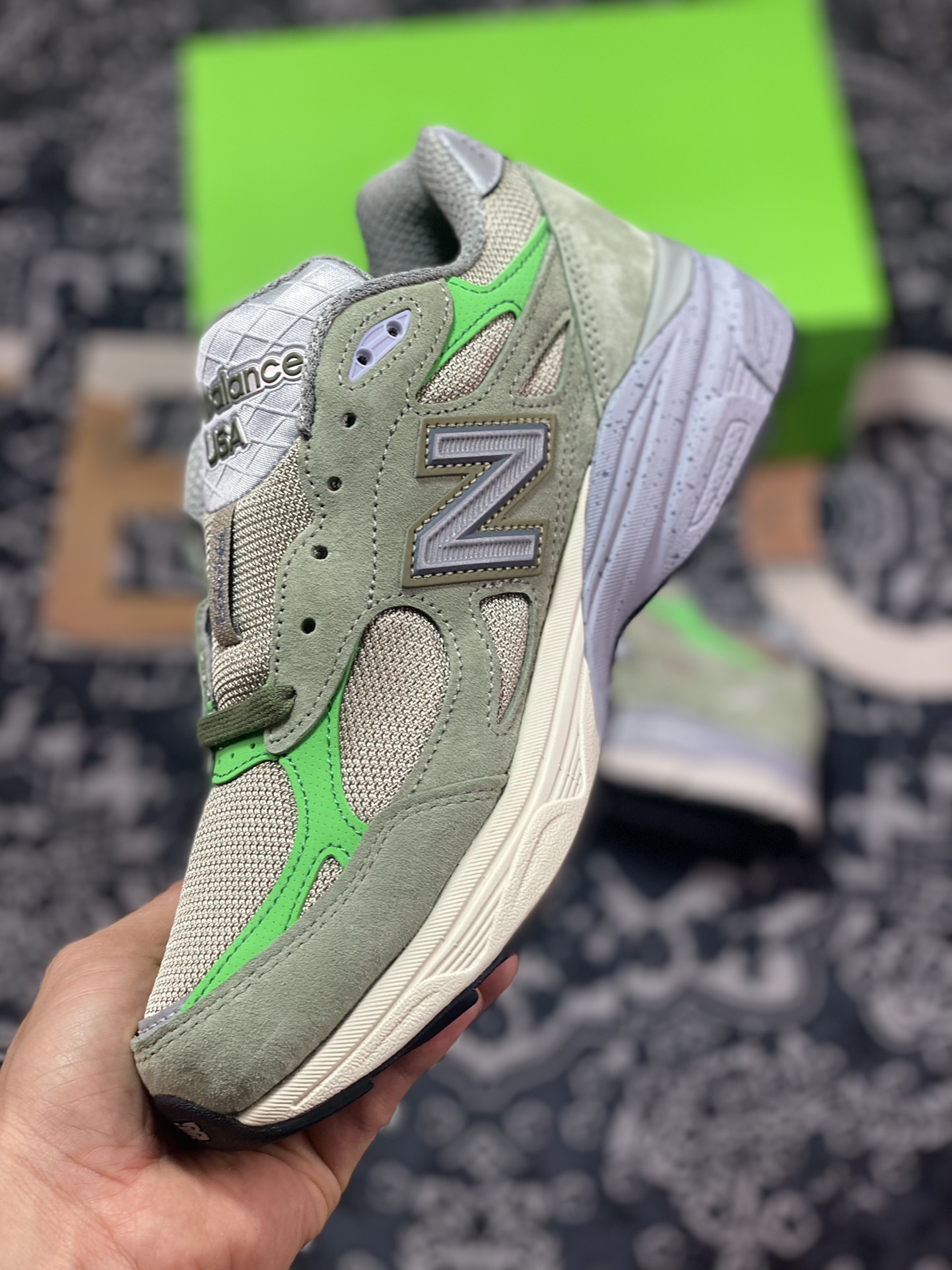 340 纯原Patta x New Balance 新百伦 990系列 M990PP3 联名复古休闲跑步鞋