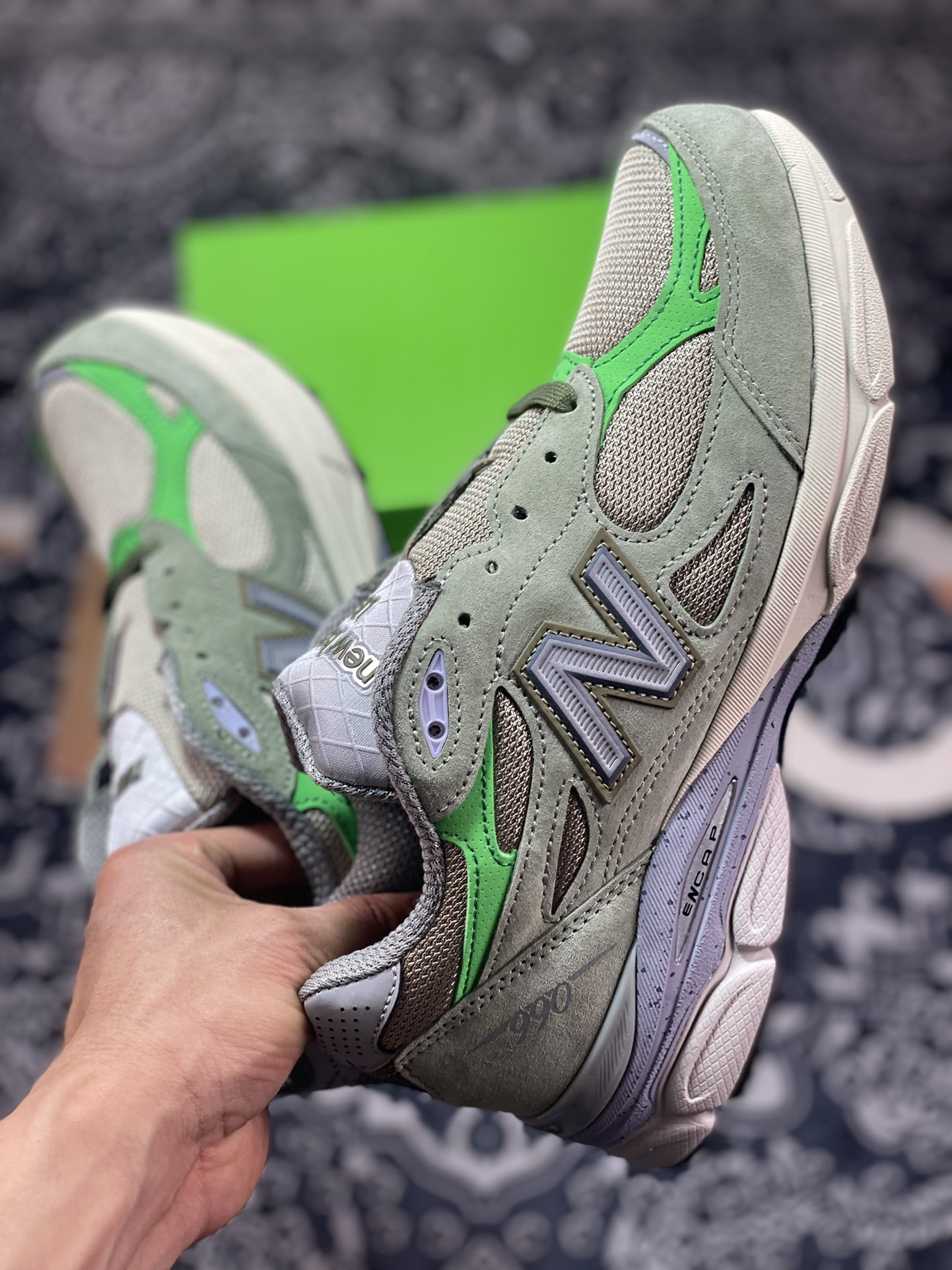 340 纯原Patta x New Balance 新百伦 990系列 M990PP3 联名复古休闲跑步鞋