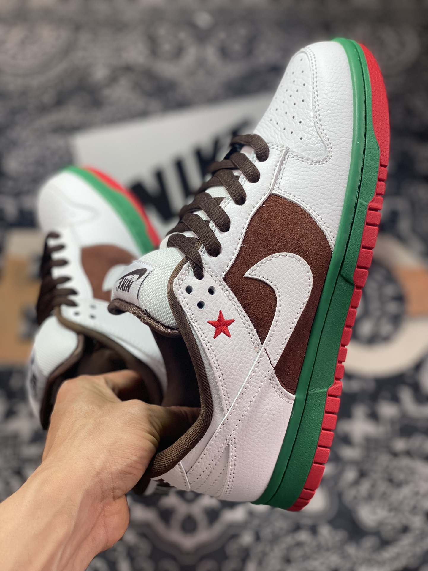 Nike SB Dunk Low Pro ”Cali 2004” Dunk series low-end shoes ”White-green brown Xili 2004 California Limited” 304292-211