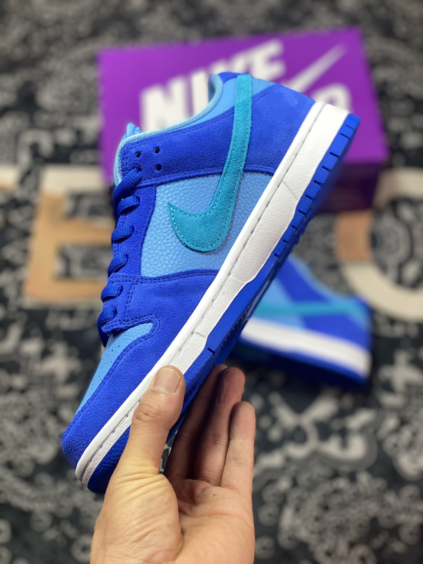 Nike SB Dunk Low ”Blue Raspberry” Dunk Series Low-top Sneakers ”Blue Raspberry” DM0807-400