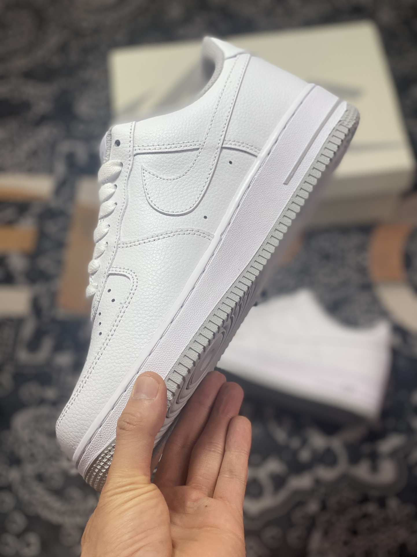 220 Nike Air Force 1'07”40th Anniversary/White/Light Grey”空军一号板鞋“40周年版白浅灰金小钩”DD1225-002